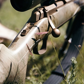 A Browning Rifle bolt-action rifle.