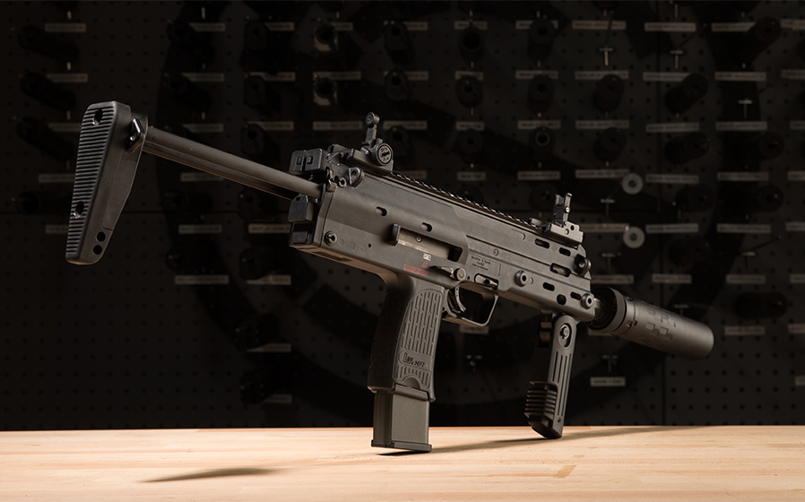 HK MP7 with the SilencerCo Saker 556K.