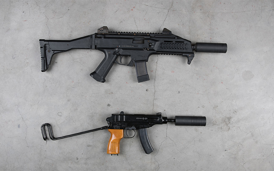 CZ Scorpion with the SilencerCo Omega 9K.