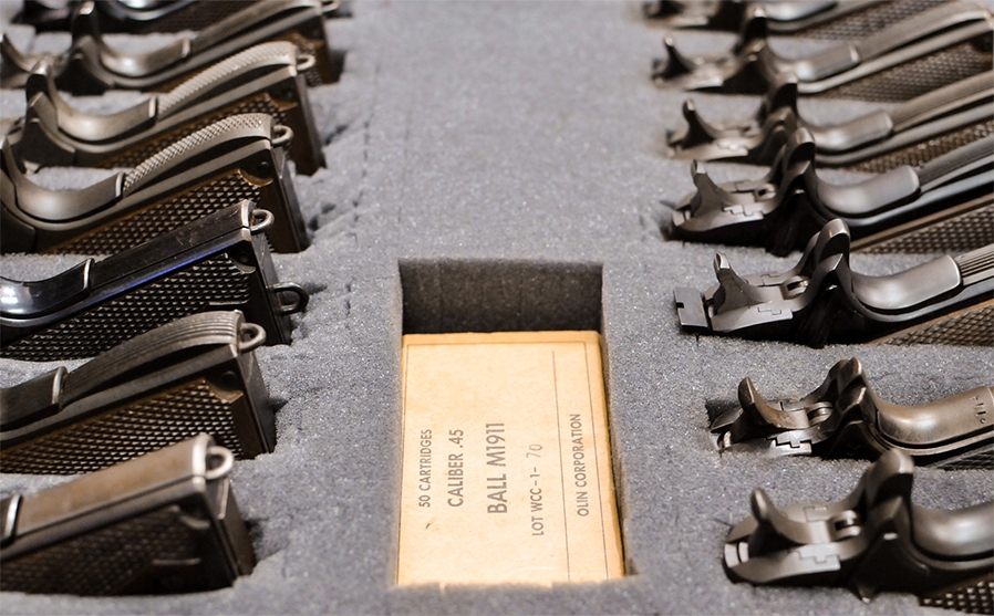 Olin Corporation ball ammo and 1911's.