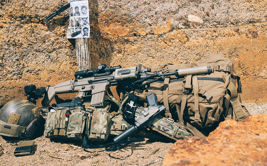 FN SCAR paired with a SilencerCo Omega 300.