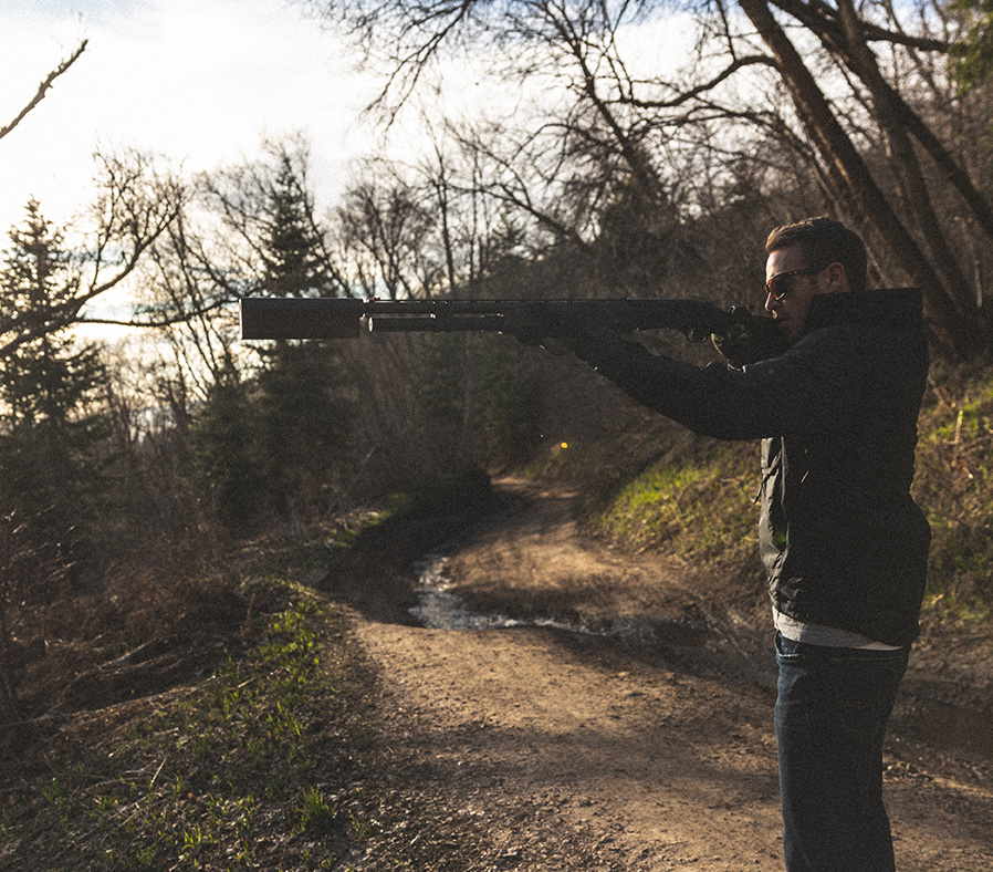 The SilencerCo Salvo 12 shotgun suppressor.