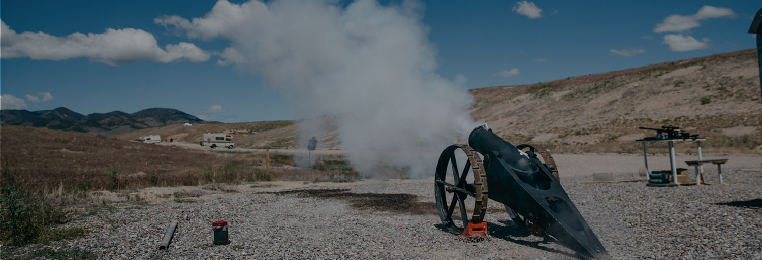 Cannon in the desert.
