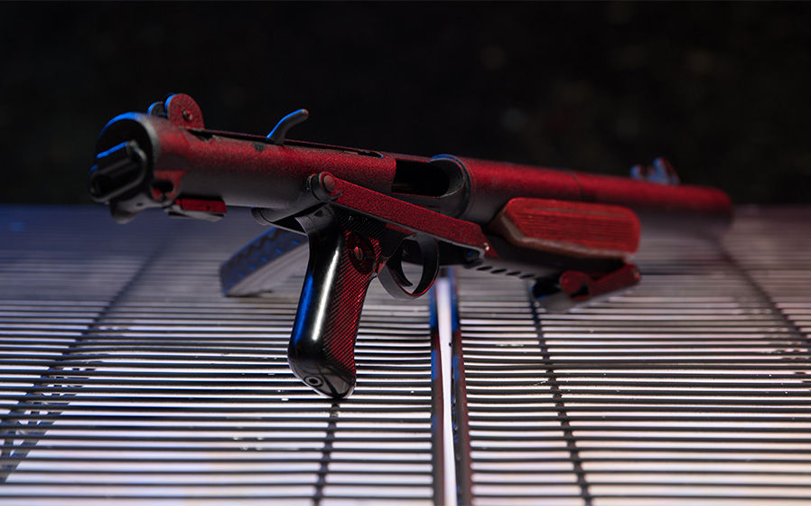 The Sterling SMG submachine gun.