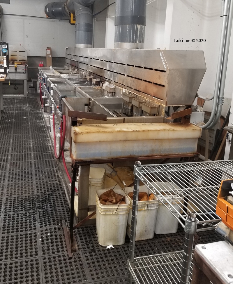 Black oxide treatment tanks