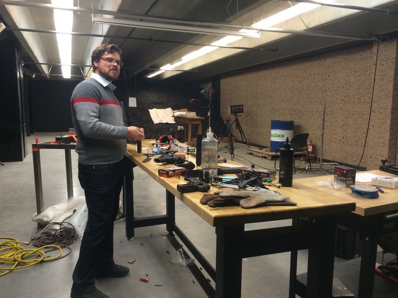 Jonathon Shults testing with R&D in the range.