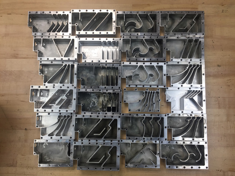 24 early iterations of the Maxim 9 front baffle section