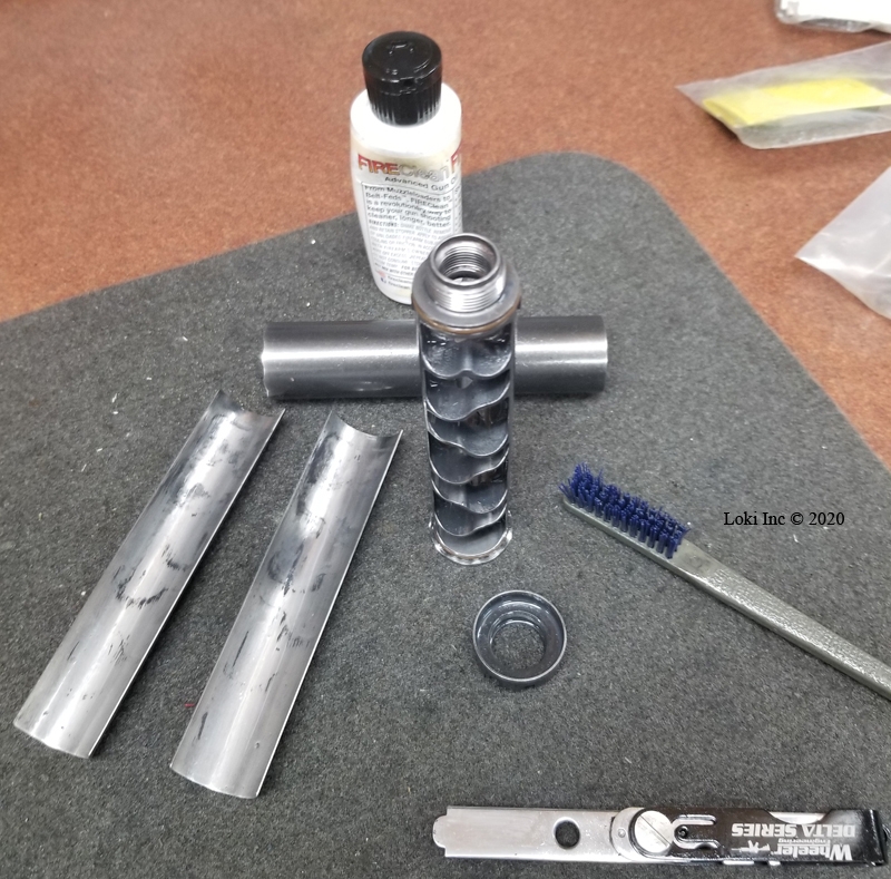 Sparrow 22 after FIREClean soak, brushing and light scraping