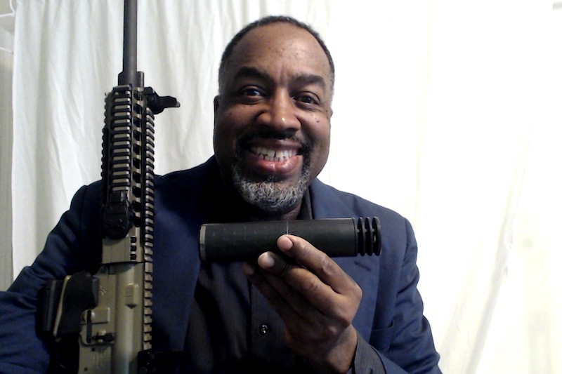 Home defense photo of kenn blanchard with Omega 300