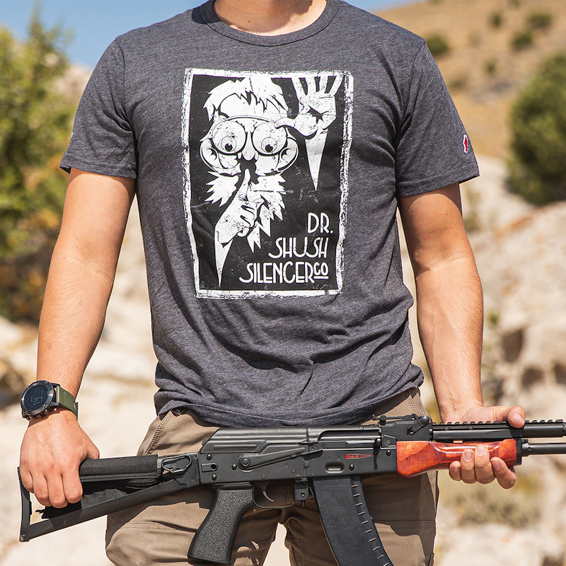 dr shush tee shirt silencerco