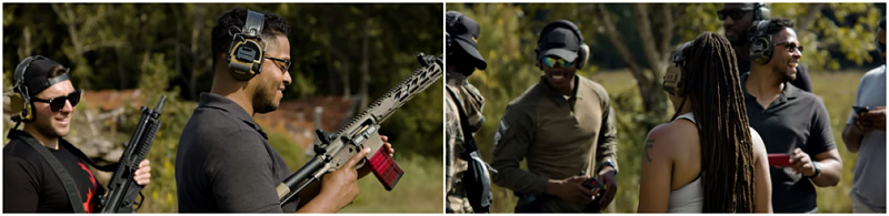 American gun owners on the range