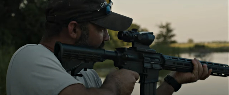 American Gun owner doing varmint control
