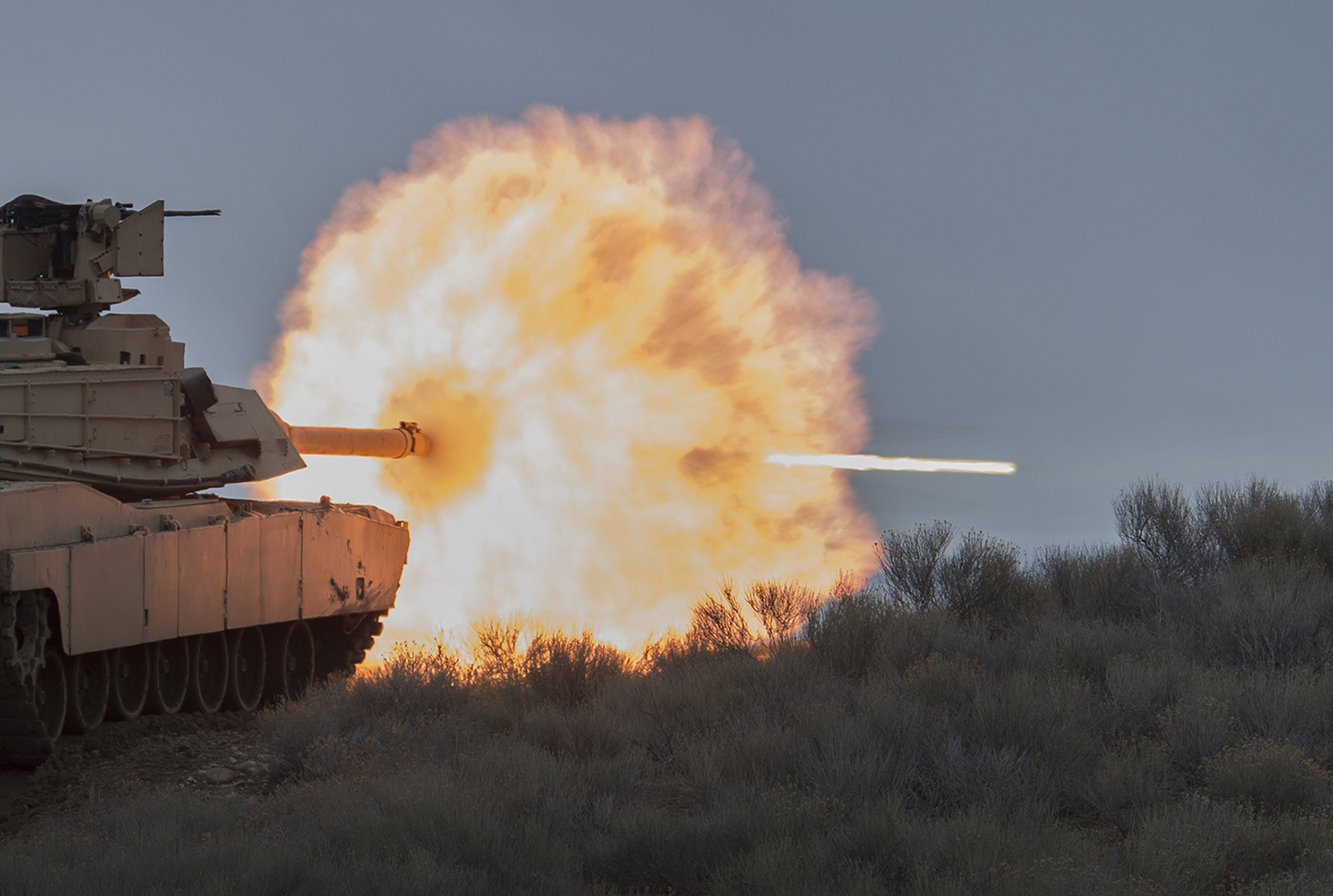 Abrams Tank Firing