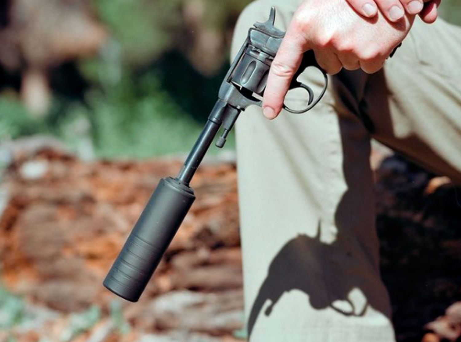 SilencerCo Omega 9K on Nagant M1895 revolver