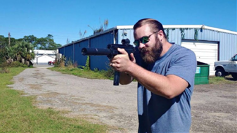 Shooting the APC9K with SilencerCo Hybrid 46M suppressor.