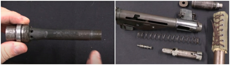 STEN barrel ports and breakdown