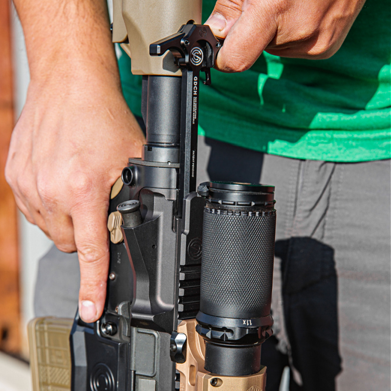 SilencerCo gas defeating charging handle