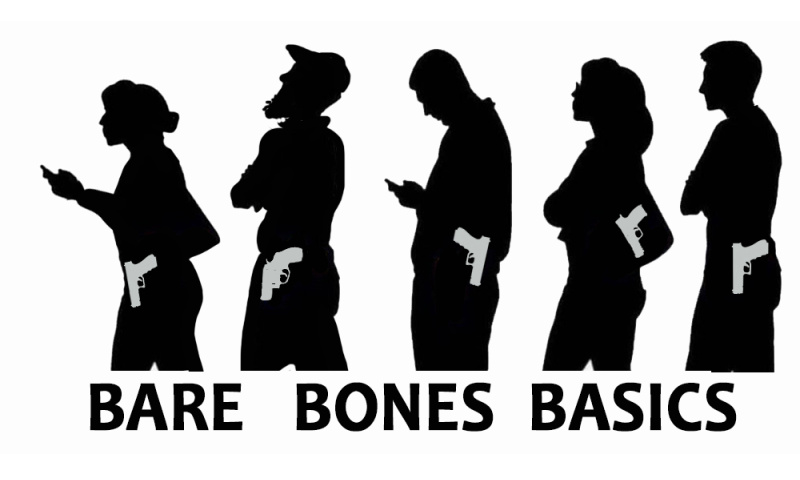 Bare Bones Basics of EDC diagram of concealed carry positions