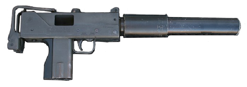 MAC 10 .45 ACP SMG, suppressed