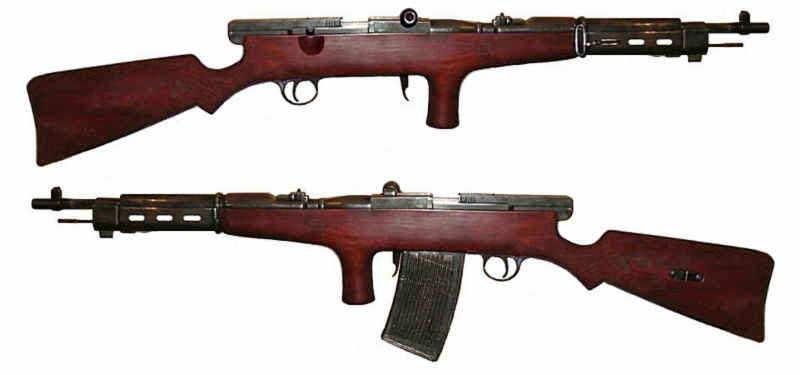 Federov 1916 Automatic Carbine, left and right profile