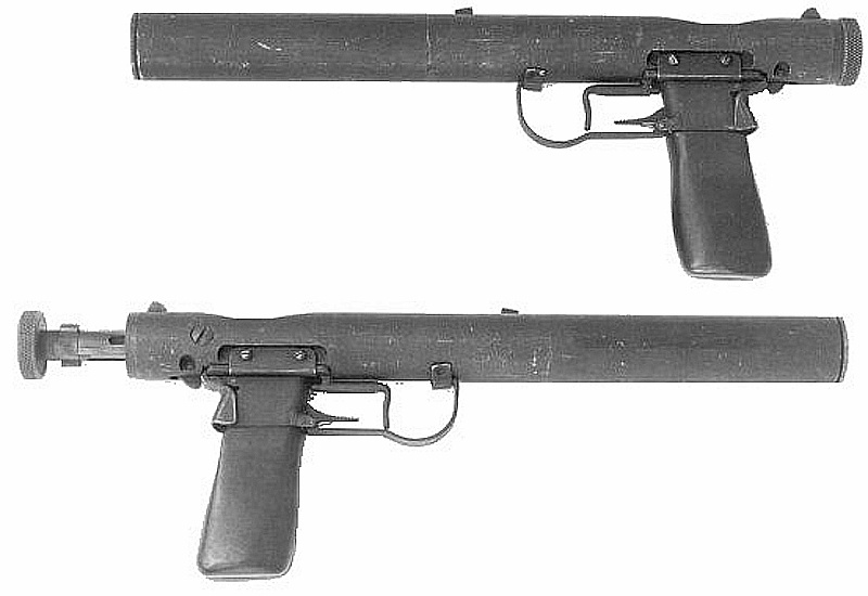 Welrod Mark I in 9mm Parabellum. (imfdb.org)