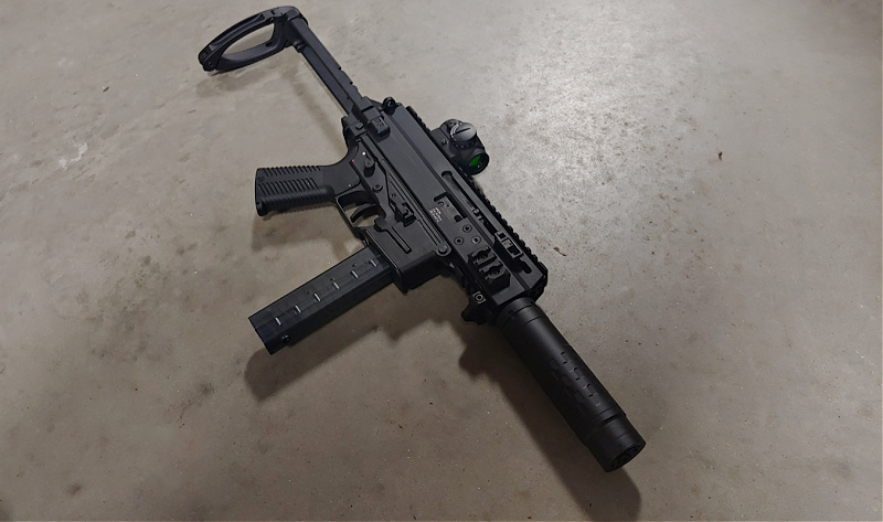 APC9K with SilencerCo Hybrid 46M modular suppressor