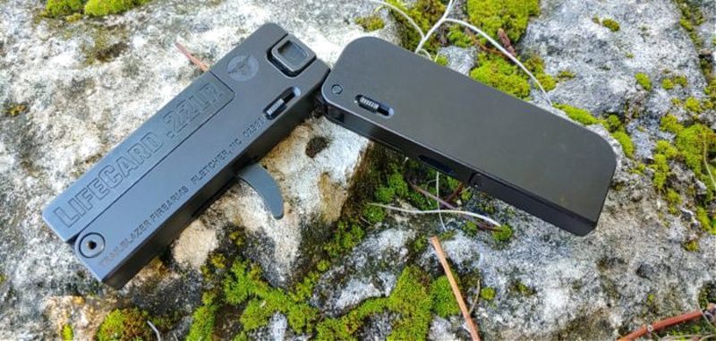 LifeCard .22LR pistol, unfolded