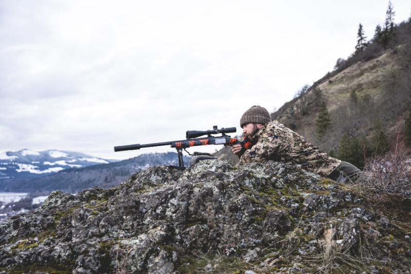 Man hunting suppressed with SilencerCo Harvester Evo