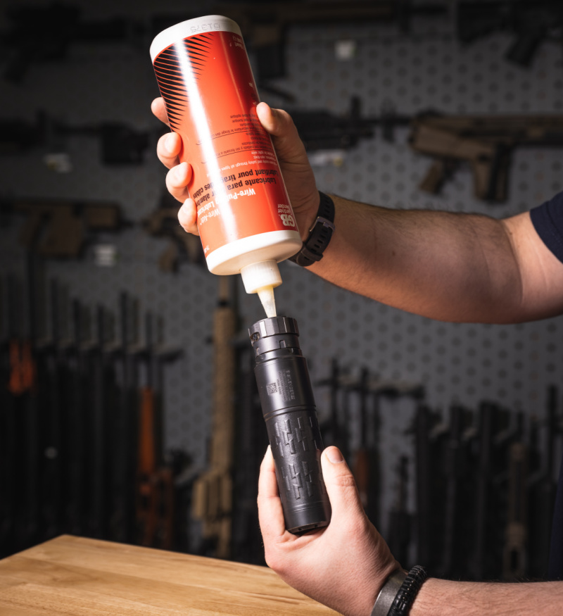 adding gel to suppressor baffles