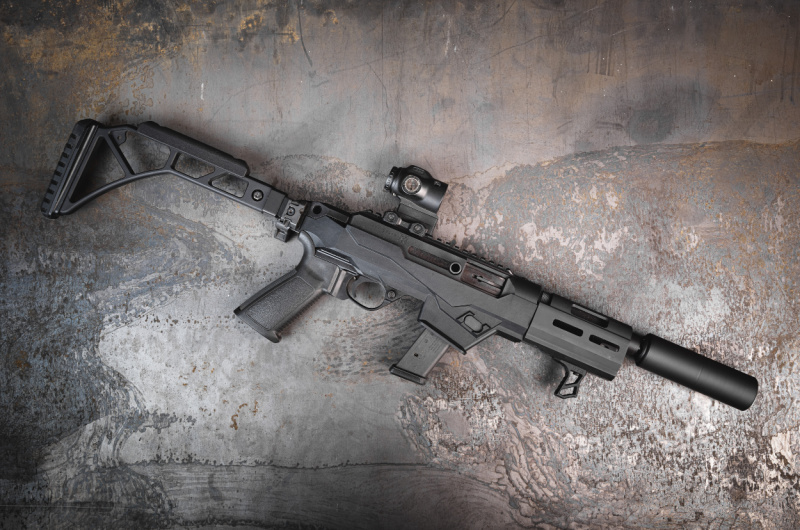 rifle suppressed with SilencerCo can