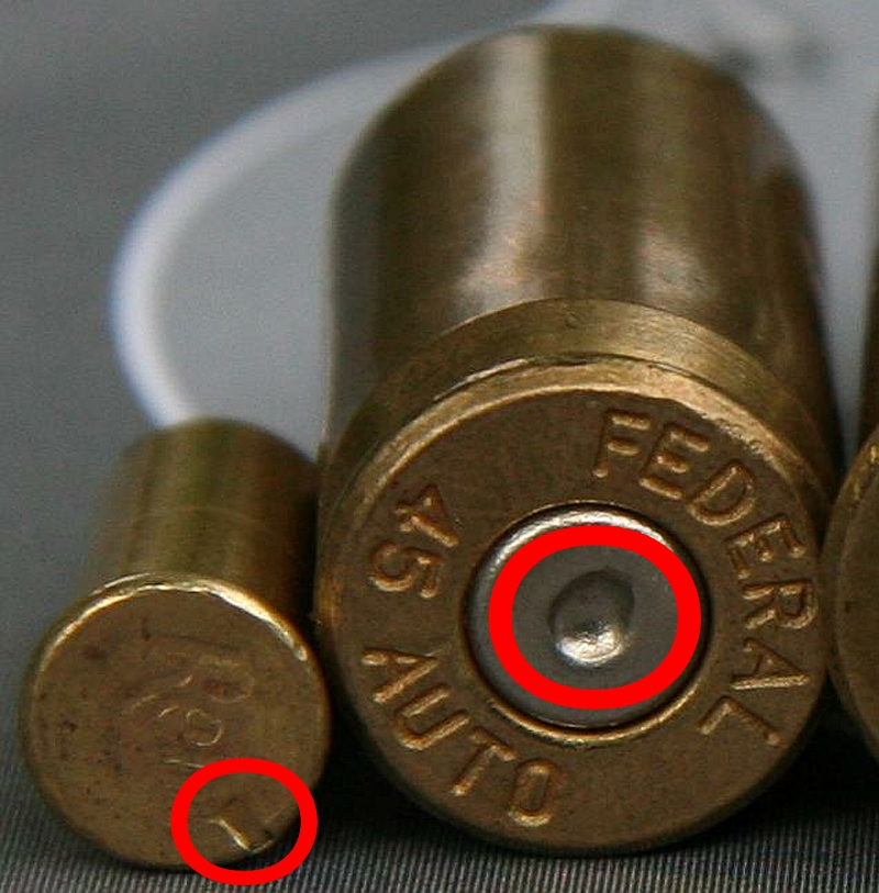 centerfire vs rimfire primer strike locations