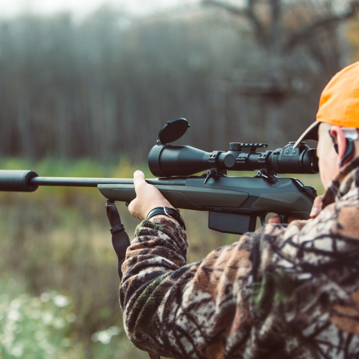 hunting with suppressed rifle