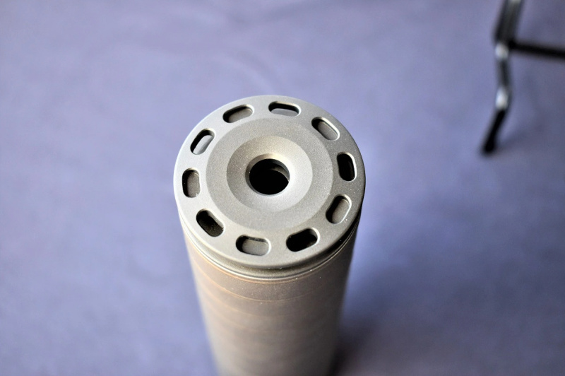 SilencerCo Scythe-Ti-single-point anchor brake.