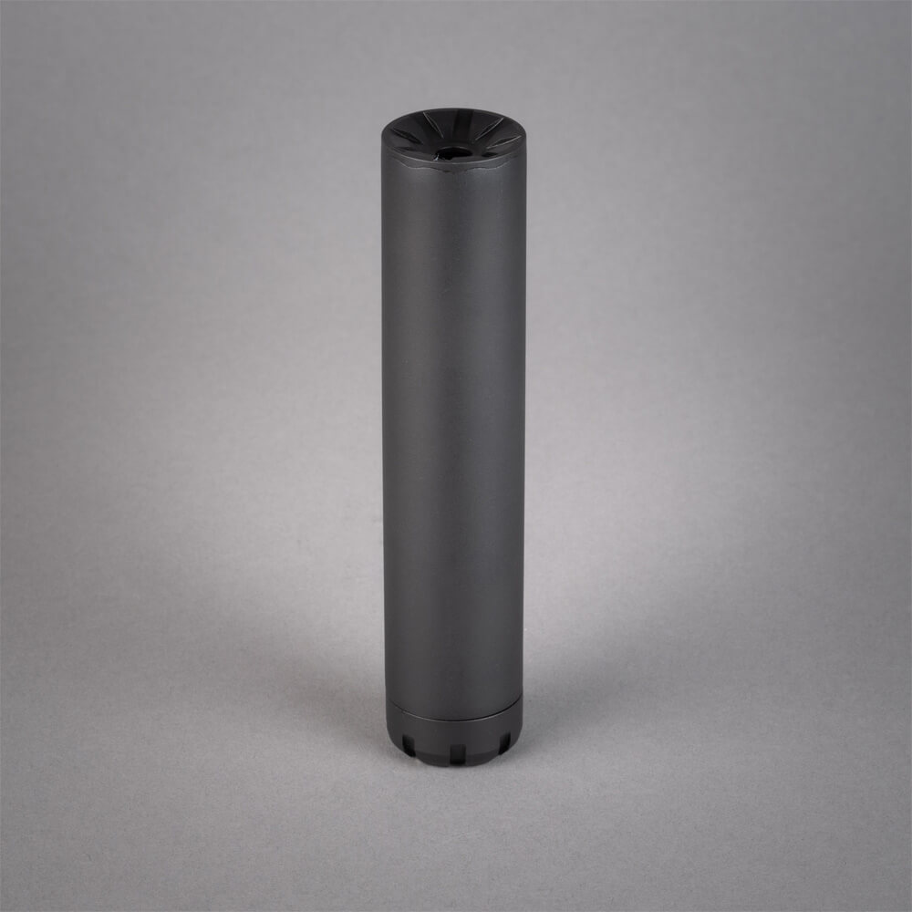 silencerco sparrow 22 suppressor on a grey background