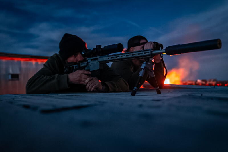 famous suppressor users: Cowboy Cerrone shooting suppressed. (Photo: Free Range America)