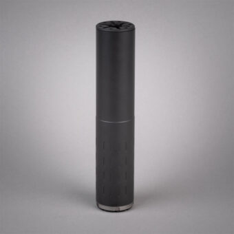 silencerco hybrid 46 suppressor on a grey background