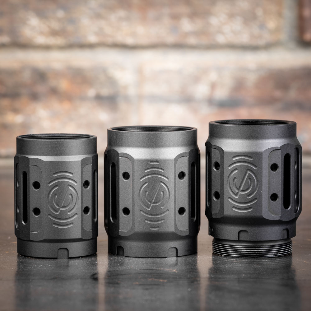 SilencerCo MAAD Brakes, alpha, bravo, and charlie