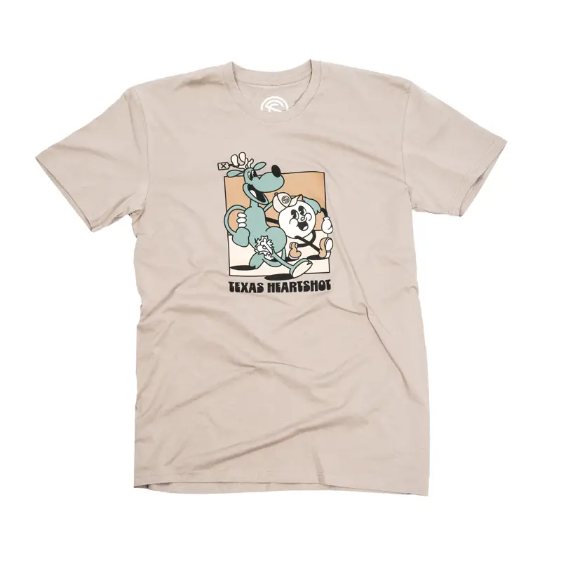 SilencerCo Heartshot Tee with a whimsical design