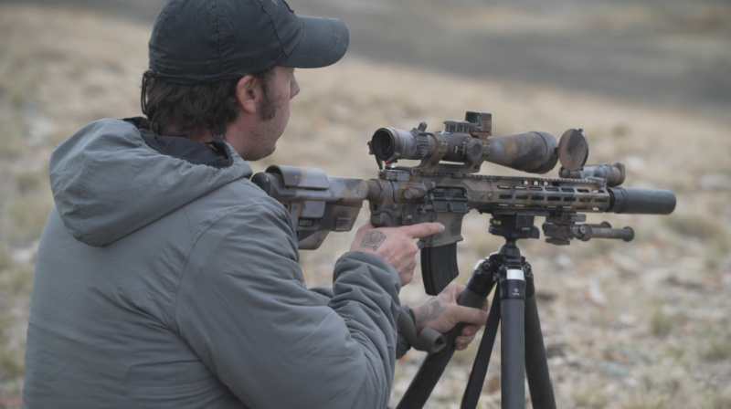 precision shooting with suppressed rifle