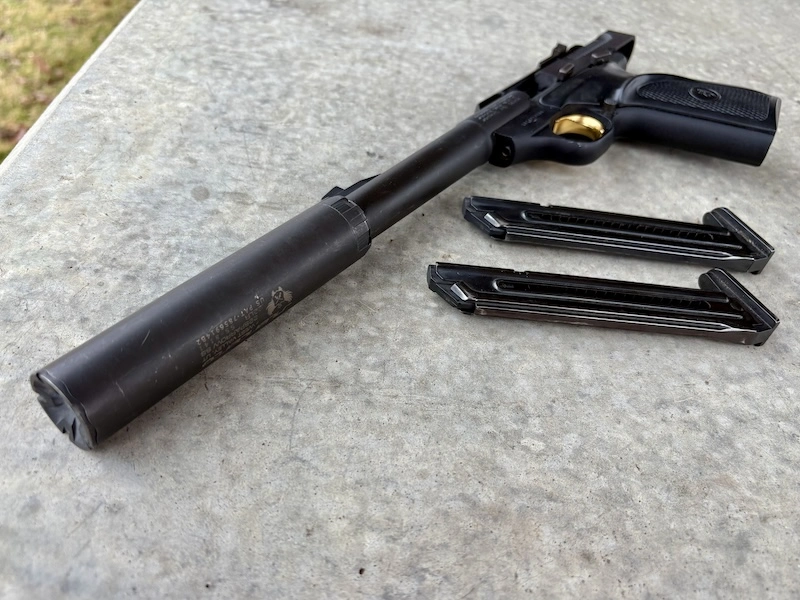 Browning Buckmark with SilencerCo Sparrow 22