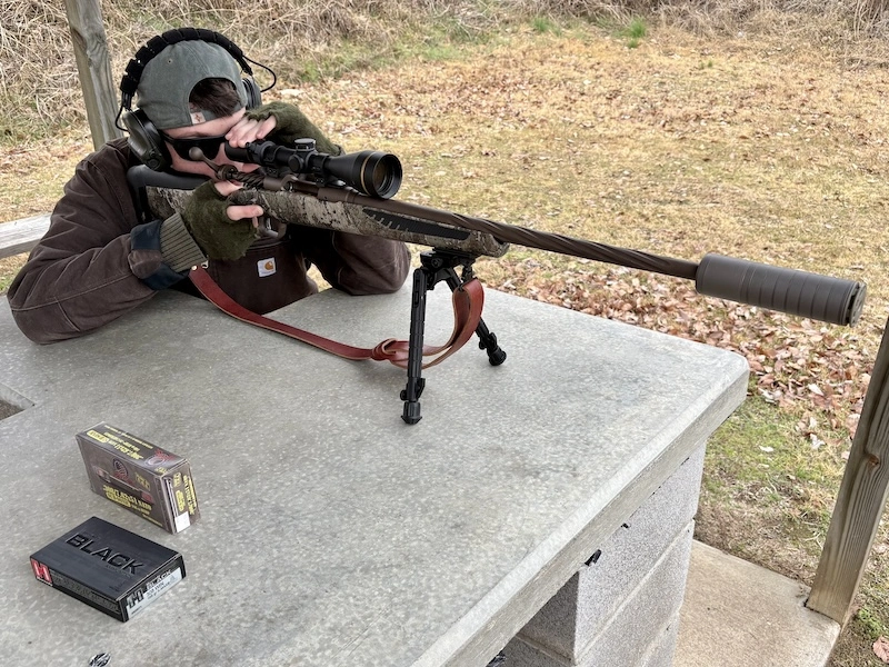 Man shooting Savage 110 .308 with Scythe Ti - what do suppressors sound like
