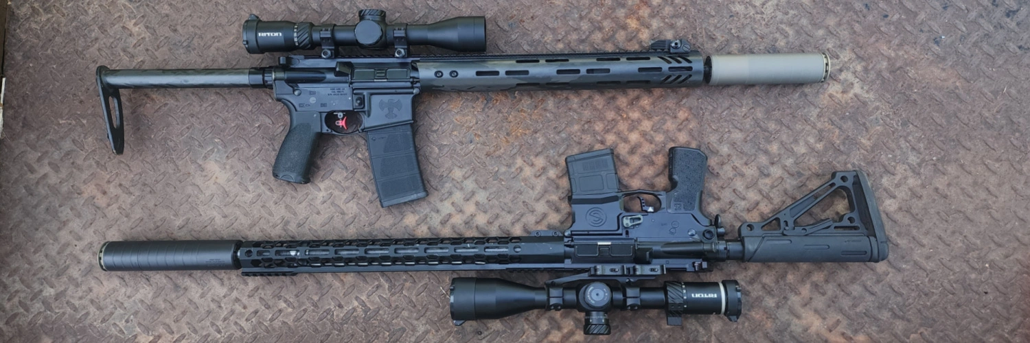 Scythe-Ti and Scythe STM on rifles