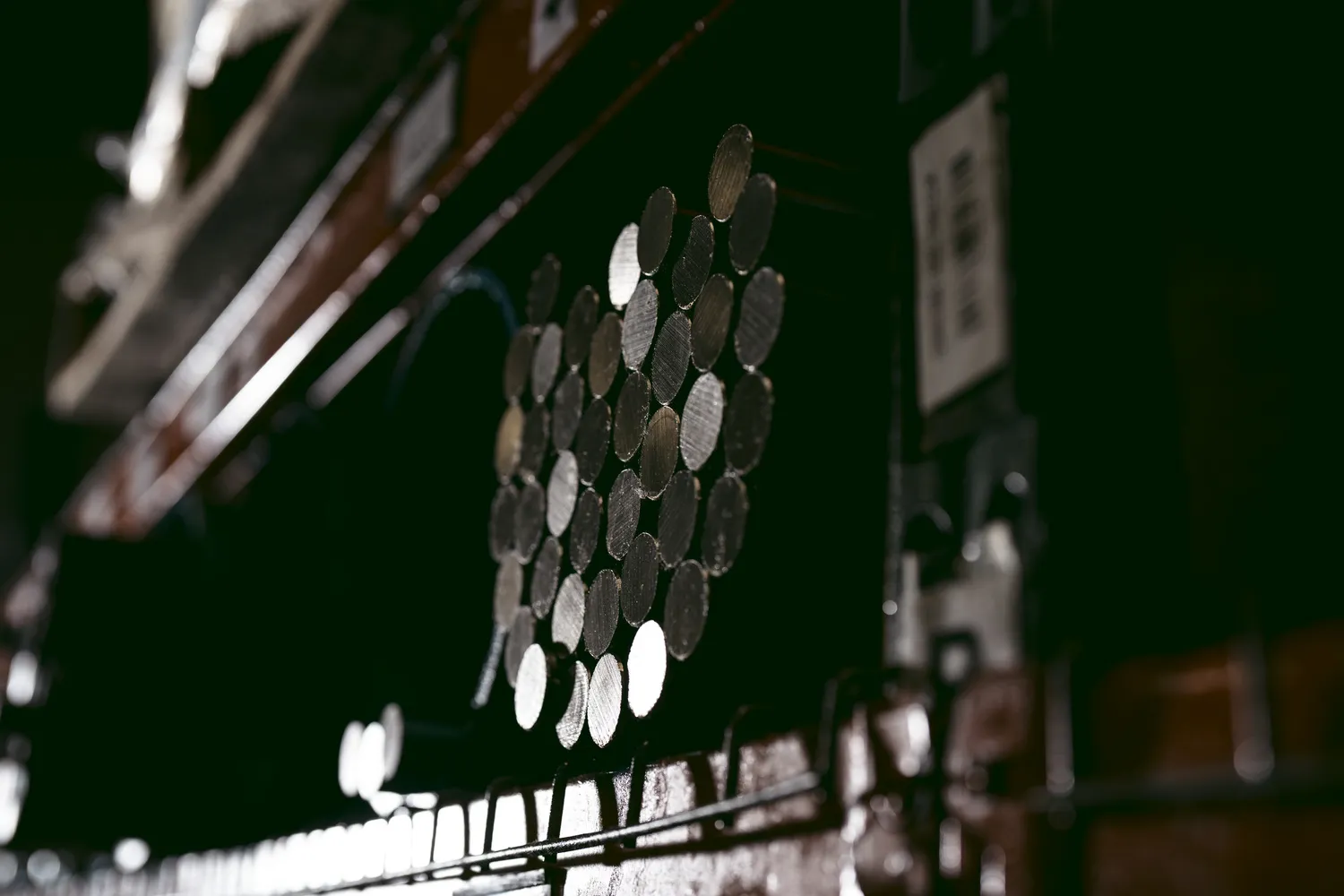 cut bars of metal to be used in the manufacture of suppressors