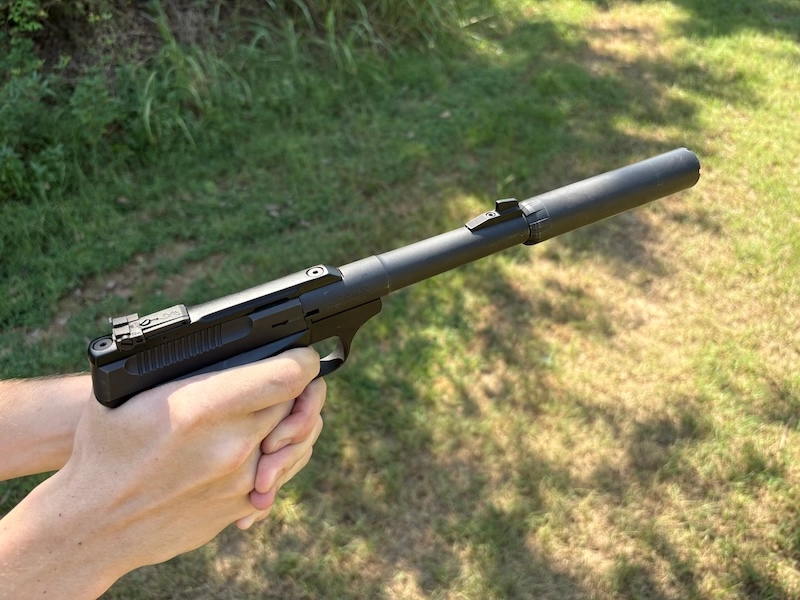 Browning Buckmark rimfire pistol suppressor
