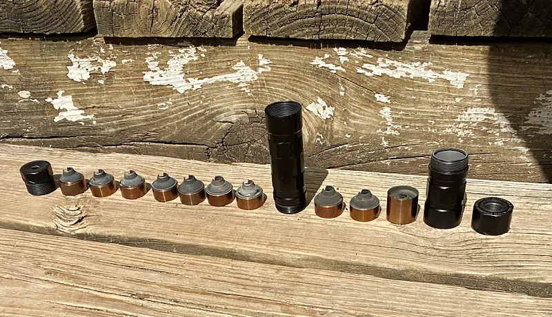 SilencerCo Switchback 22 baffles and parts