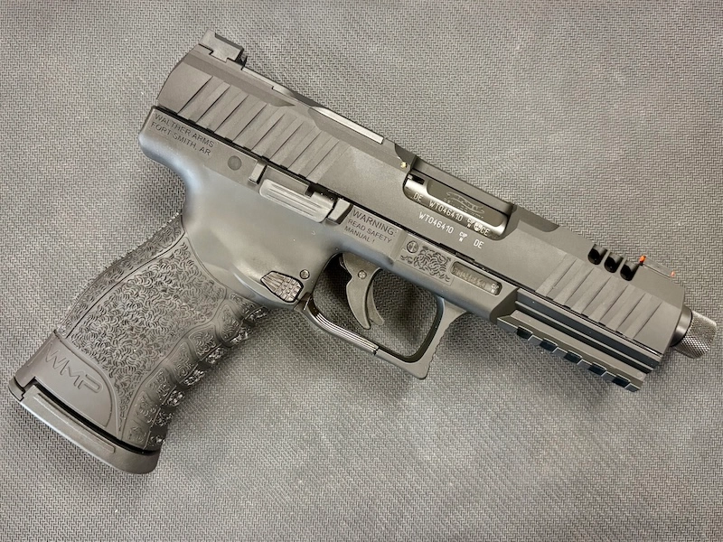 Walther WMP .22 magnum, threaded barrel